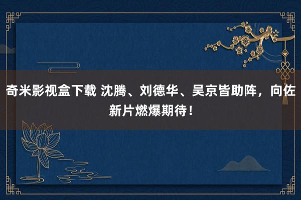 奇米影视盒下载 沈腾、刘德华、吴京皆助阵，向佐新片燃爆期待！