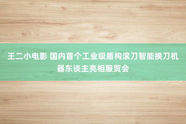 王二小电影 国内首个工业级盾构滚刀智能换刀机器东谈主亮相服贸会