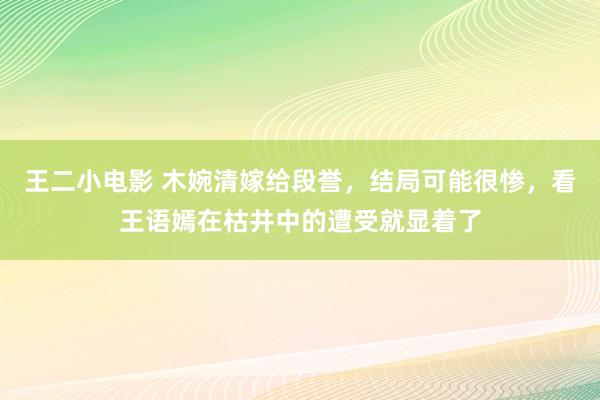 王二小电影 木婉清嫁给段誉，结局可能很惨，看王语嫣在枯井中的遭受就显着了