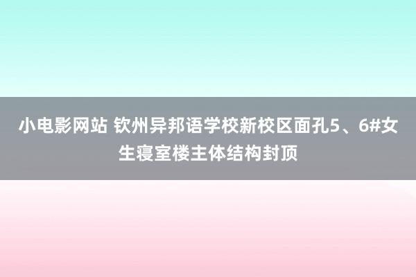 小电影网站 钦州异邦语学校新校区面孔5、6#女生寝室楼主体结构封顶