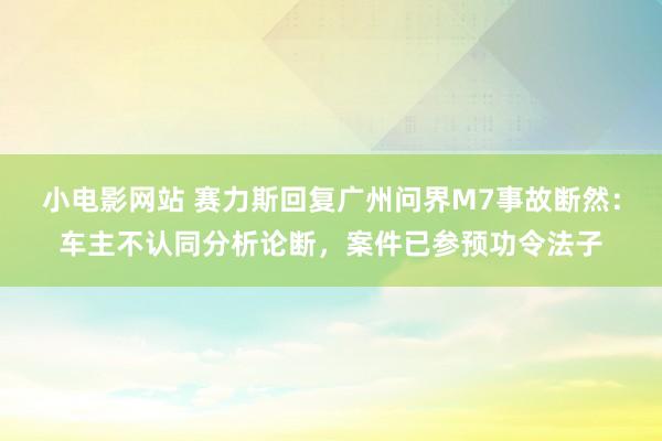 小电影网站 赛力斯回复广州问界M7事故断然：车主不认同分析论断，案件已参预功令法子