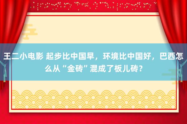 王二小电影 起步比中国早，环境比中国好，巴西怎么从“金砖”混成了板儿砖？