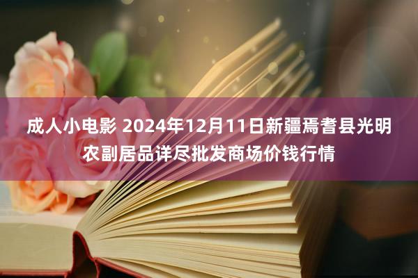 成人小电影 2024年12月11日新疆焉耆县光明农副居品详尽批发商场价钱行情