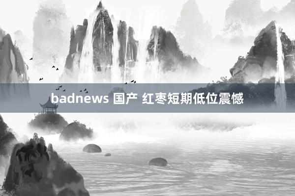 badnews 国产 红枣短期低位震憾