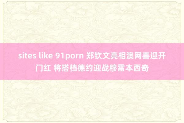 sites like 91porn 郑钦文亮相澳网喜迎开门红 将搭档德约迎战穆雷本西奇