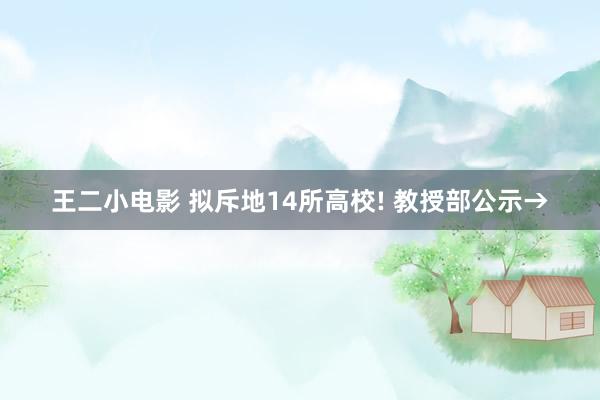 王二小电影 拟斥地14所高校! 教授部公示→